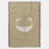 Couverture Nom Monogramme Moderne Et Design Or Tan (devant Vertical)