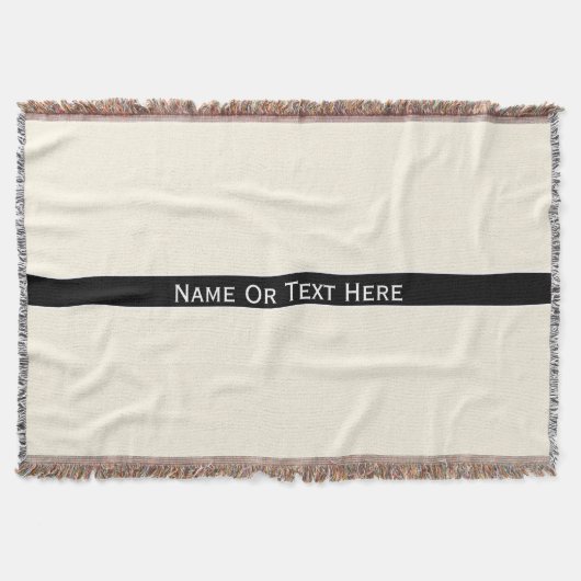 Couverture Nom ou texte fait sur commande crème cosmique de (Devant)