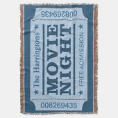 Couverture Nom personnalisé "Billet de cinéma" lancer la couv (devant Vertical)