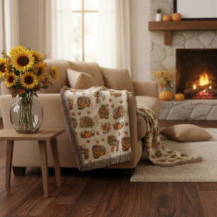 Couverture Nom personnalisé cosy Halloween Automne