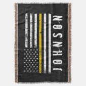 Couverture Nom personnalisé Drapeau de la police en détresse (devant Vertical)