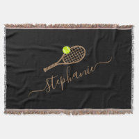 Nom personnalisé du monogramme de tennis