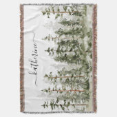 Couverture Nom personnalisé Forêt de pin rustique vert Pinède (devant Vertical)