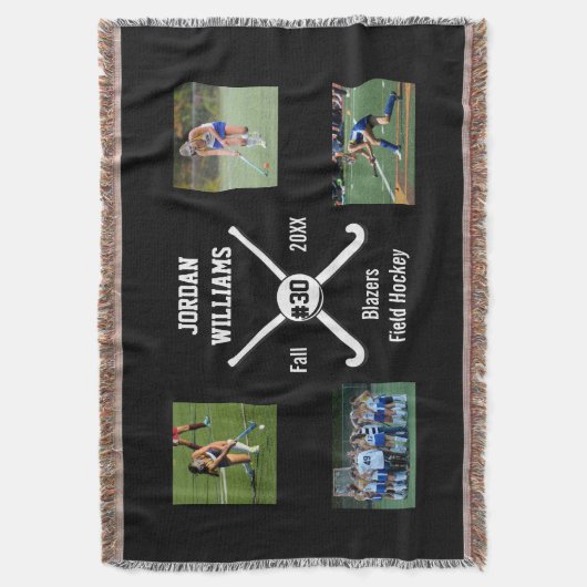 Couverture Nombre fait sur commande d'équipe de nom de (devant Vertical)