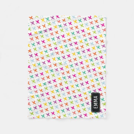 Couverture nommée faite sur commande de bébé de (Devant)