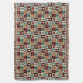 Couverture Nostalgale Vintage Patchwork Quilt (devant Vertical)