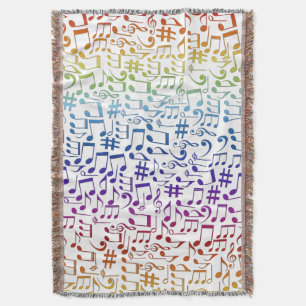 Couverture Notes de musique colorées dansantes Amoureux de mu