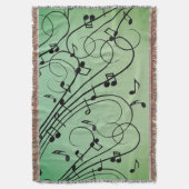 Couverture Notes Fantaisie Design Musique Verte (devant Vertical)