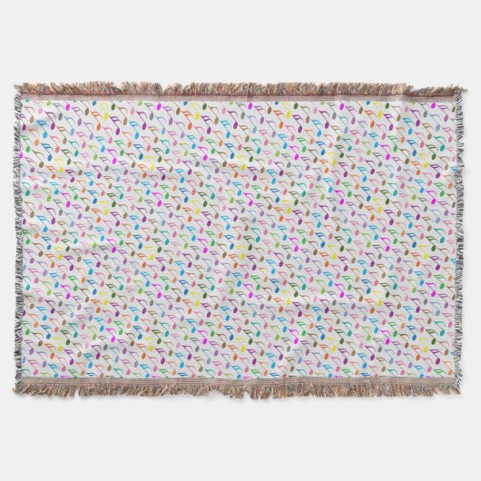 Couverture Notes musicales colorées motif (Devant)