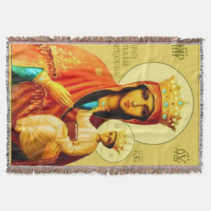 Couverture Notre Dame Czestochowa Vierge Marie Blanche orthod
