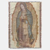 Couverture Notre Dame De Guadalupe Mur Suspendu Blanche (devant Vertical)
