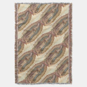 Couverture Notre Dame De Guadalupe Mur Suspendu Blanche (devant Vertical)