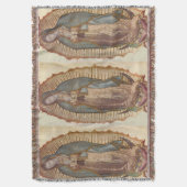 Couverture Notre Dame De Guadalupe Mur Suspendu Blanche (devant Vertical)