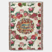 Couverture Notre-Dame de Guadalupe Roses Potpourri (devant Vertical)