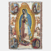 Couverture Notre-Dame de Guadalupe Vierge Apparitions Blanche (devant Vertical)