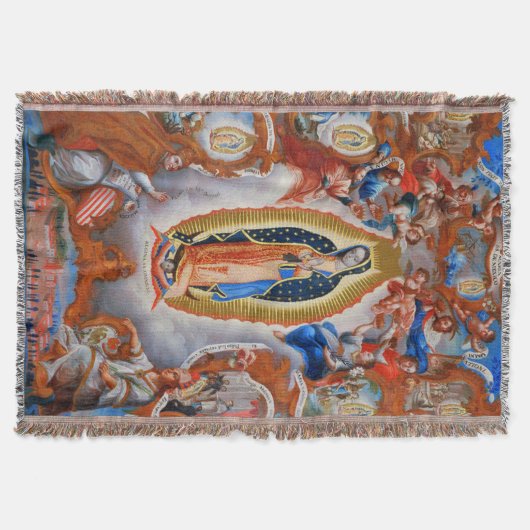 Couverture Notre-Dame de Guadalupe Visions Juan Diego Blanket (Devant)