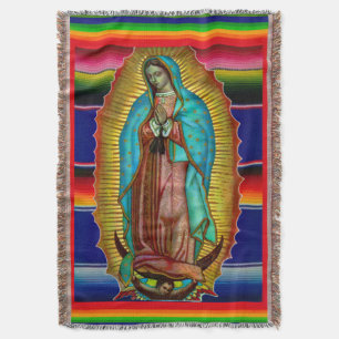 Couverture Notre Dame de Guadalupe zarape 205