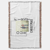 Couverture Notre premier Noël ajouter photo de nom de couple  (devant Vertical)