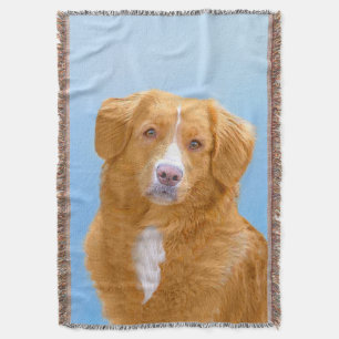 Couverture Nouvelle-Écosse Peinture de chien pour l'essayeur