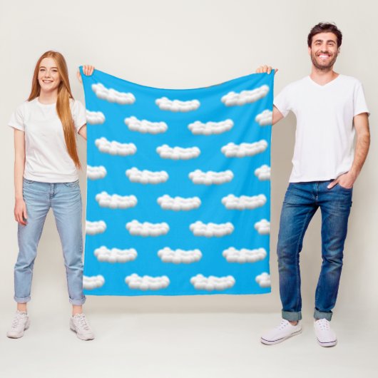 Couverture nuage en polaire (En situation)