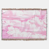 Couverture Nuages Festifs Rose (Devant)