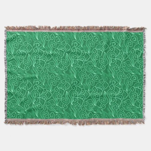 Couverture Nuages japonais vintages, Jade Green (Devant)