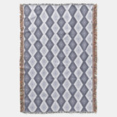 Couverture Nuances de bleu gris motif diamant (devant Vertical)