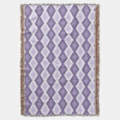 Couverture Nuances de lavande motif diamant (devant Vertical)