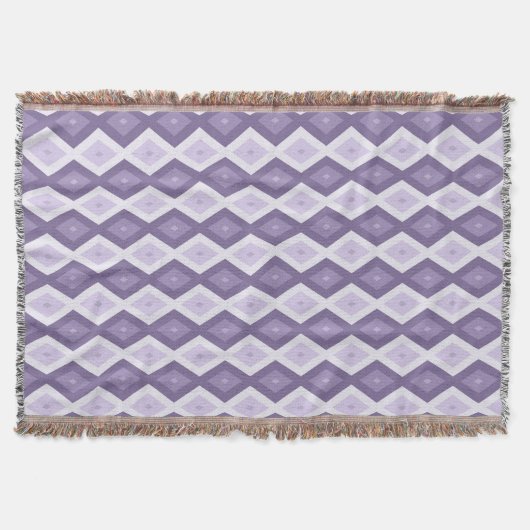 Couverture Nuances de lavande motif diamant (Devant)