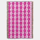 Couverture Nuances de motif de diamant fuchsia (devant Vertical)