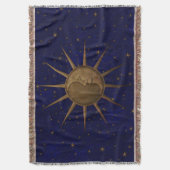 Couverture Nuit étoilée de lune céleste de Sun (devant Vertical)