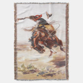 Couverture occidentale de jet de cavalier de Bronc (devant Vertical)