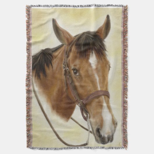 Couverture occidentale de jet de cheval (devant Vertical)