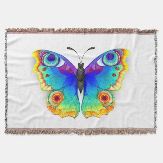 Couverture Oeil de paon arc-en-ciel (Devant)