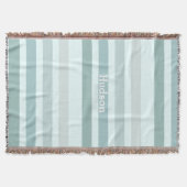 Couverture Oeuf de Robin moderne personnalisé rayé (Devant)