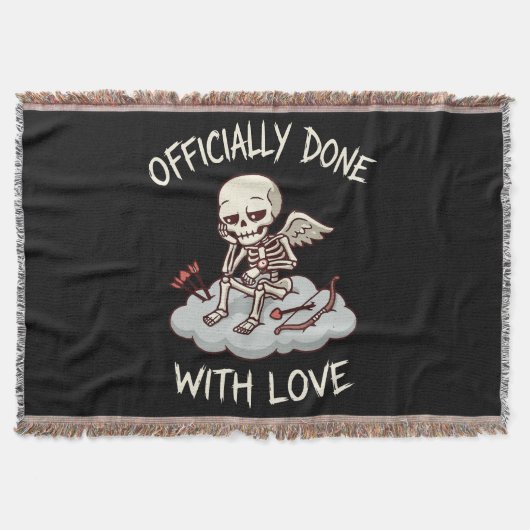 Couverture Officially Done With Love Skeleton Cupid Design (Devant)