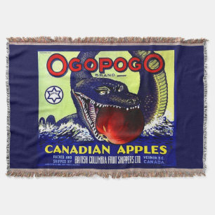 Couverture Ogopogo Cartes de fruits canadiennes étiquette imp
