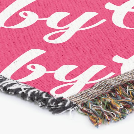 Couverture Oh Baby Personnalisé Fille Rose (Coin)