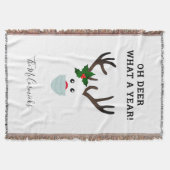 Couverture Oh Deer What An Christmas Reindeer Nom De Famille (Devant)