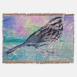 Couverture Oiseau Abstrait coloré : Oiseau chanteur vibrant