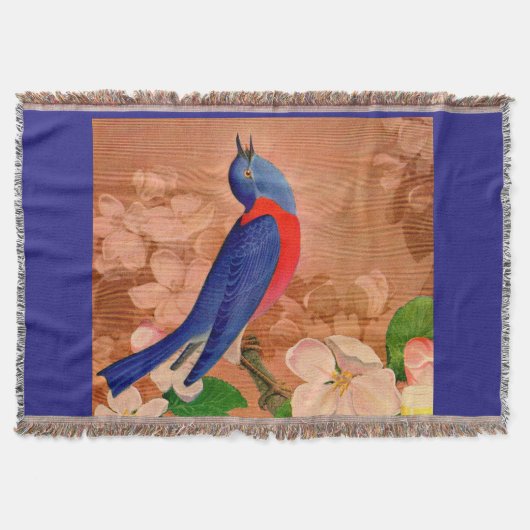 Couverture oiseau bleu du bonheur (Devant)