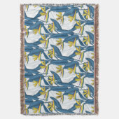 Couverture Oiseau de fleurs de paradis sur blanc (devant Vertical)