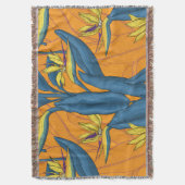 Couverture Oiseau de fleurs paradisiaques sur orange (devant Vertical)