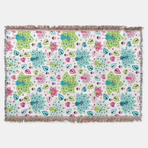 Couverture oiseau et hibou de paon