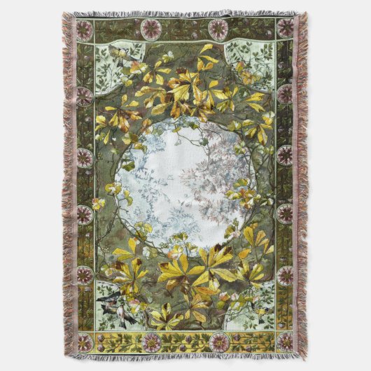 Couverture Oiseaux et fleurs Art Nouveau vintages (devant Vertical)