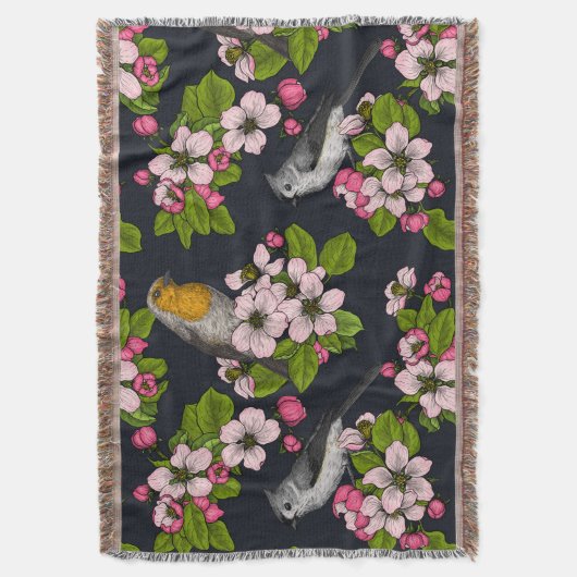 Couverture Oiseaux et fleurs en noir (devant Vertical)