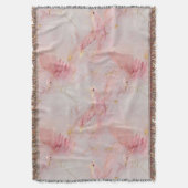 Couverture Oiseaux roses blush doré (devant Vertical)