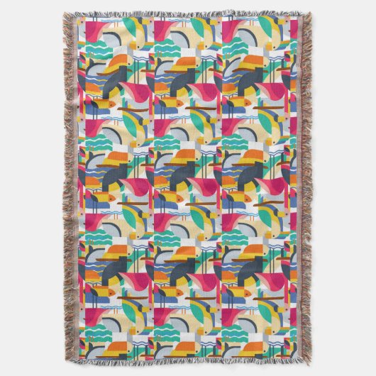 Couverture Oiseaux tropicaux géométriques (devant Vertical)