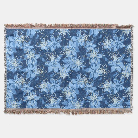 Couverture Olowalu Hibiscus Hawaiian Camo Jeter des couvertur (Devant)