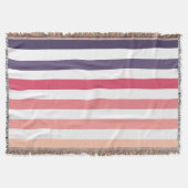 Couverture Ombre Beach Sunset Stripe Dusky Pink & Purples (Devant)